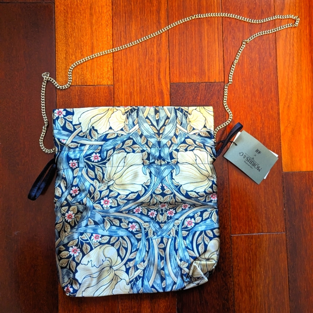 Morris & Co x H&M satin pouch bag